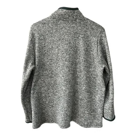 Stan Herman Heather Green Fleece Jacket/Sweater Zip Up Size XL Women NWOT - Picture 4 of 9